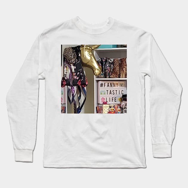 Unicorn #Fannytasticlife Long Sleeve T-Shirt by Fannytasticlife